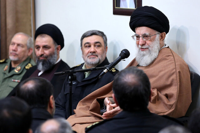 Commanders and officials of Iran’s Police Forces met with Ayatollah Khamenei