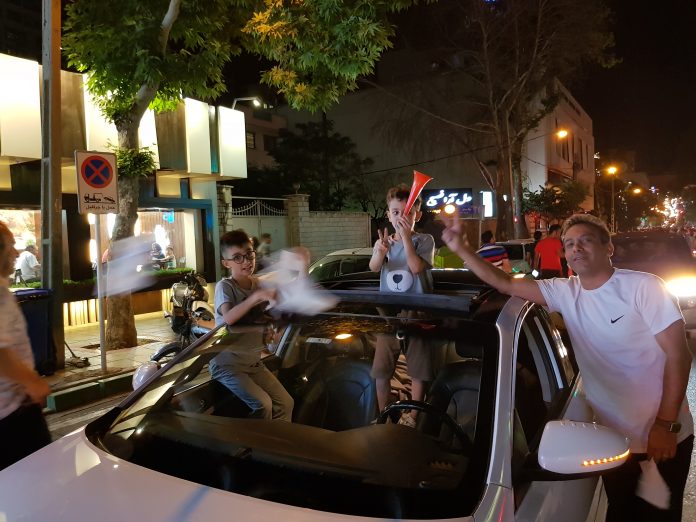 Iranians Pour into Streets to Celebrate World Cup Win