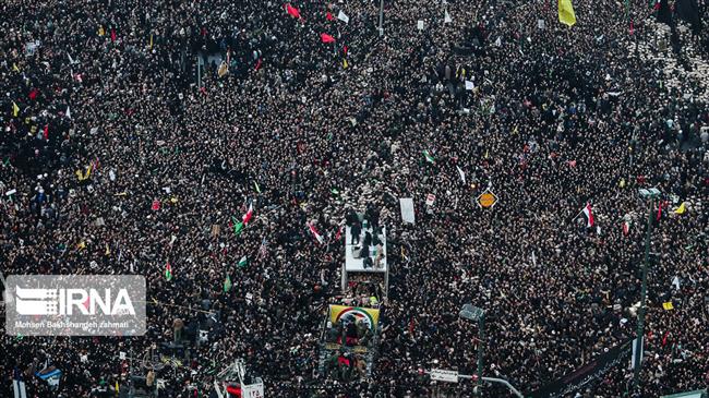Gen. Soleimani’s body in hometown for burial: Millions join Kerman funeral