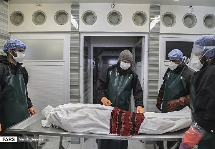 COVID-19 in Iran: Volunteers Washing Dead Bodies in Baqiyatallah Hospital