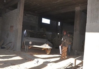 The Iraqi army captured a handful of the mock-ups at a training site it took from the ISIL. The army says the purpose of building the mock-up vehicles is not yet clear