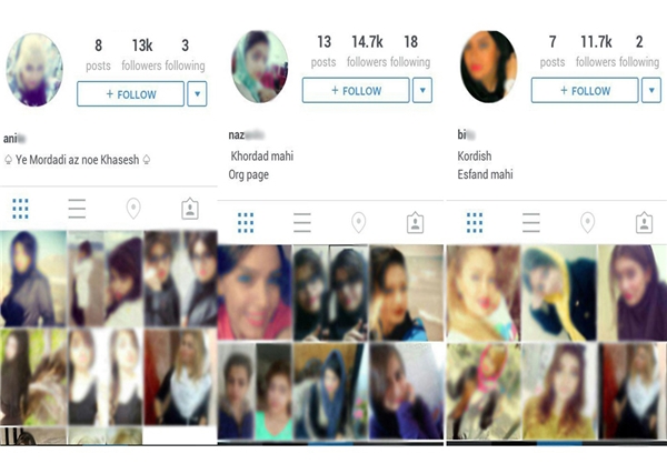 عکس/بازار سیاه فروش «صفحات اینستاگرام» با سوءاستفاده از عکس‌های زنان و دختران