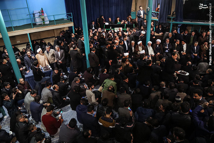 گزارش تصویری وداع با پیکر آیت‌الله هاشمی رفسنجانی در حسینیه جماران