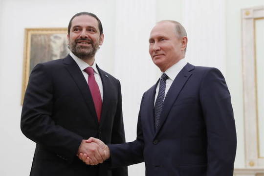 سعد حریری نخست وزیر مکلف به تشکیل کابینه لبنان با ولادیمیر پوتین رئیس جمهوری روسیه در مسکو دیدار کرد.

