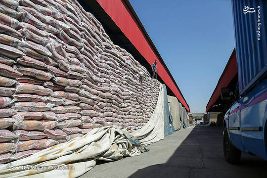 گشت سازمان تعزیرات حکومتی استان تهران  در یکی از انبارهای سنگ شهرری , سه هزار و ششصد تن برنج احتکار شده کشف و الزام به توزیع کالای احتکار شده در بازار کرد.