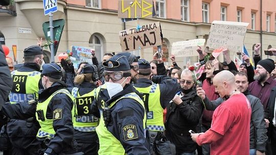 تظاهرات روز جهانی کارگر در سوئد