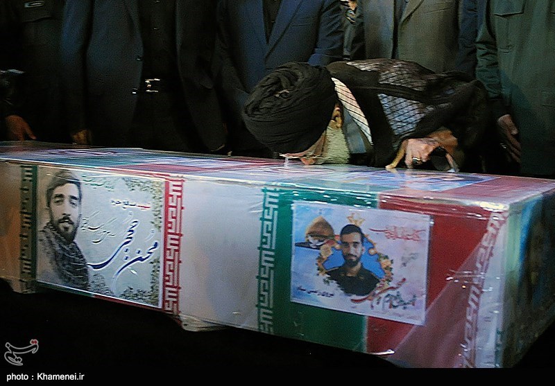 Ayatollah Khamenei Attends Funeral of Iconic Martyr Hojaji