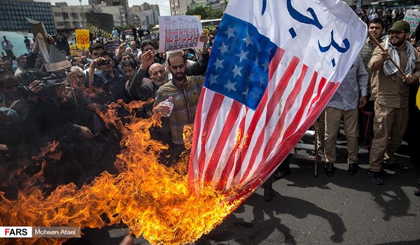 Iranians Hold Nationwide Rallies to Condemn Trump's Anti-Iran Move
