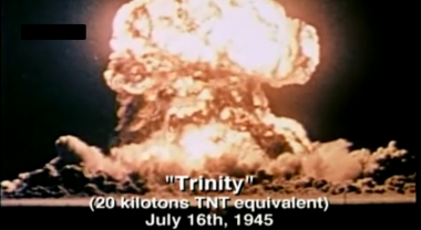فیلم/ آزمایش اولین بمب اتم تاریخ در آمریکا