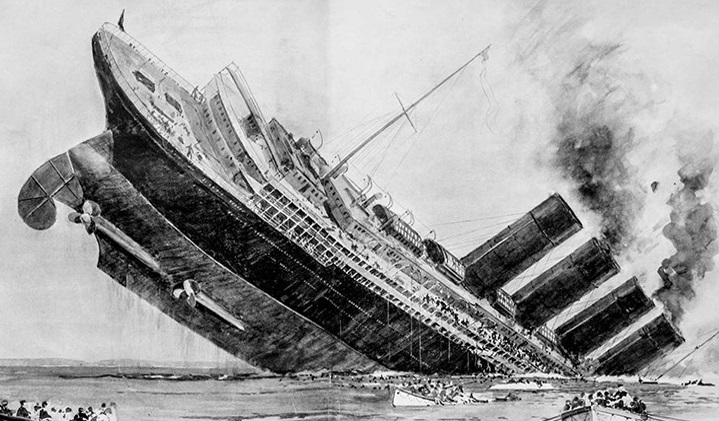 گزارشی از نحوه غرق شدن کشتی تایتانیک