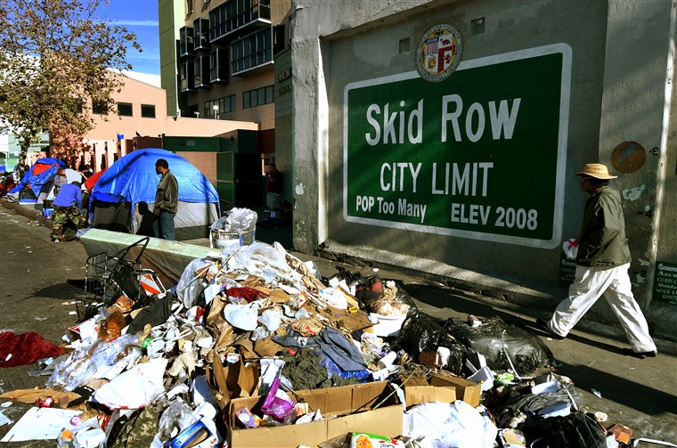 اینجا آشغال دانی نیست مرکز شهر لس آنجلس است