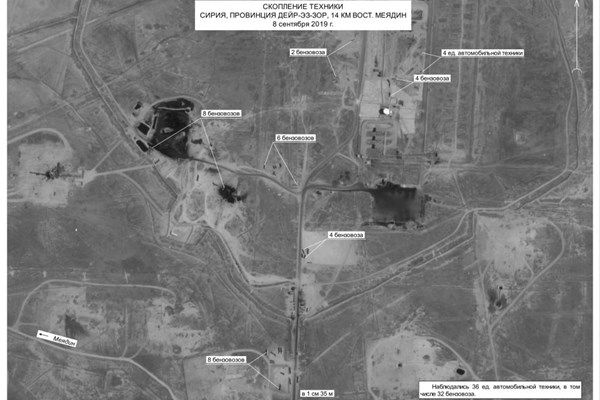 تصاویر ماهواره‌ای از قاچاق نفت سوریه تحت حفاظت آمریکا