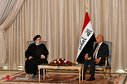 عکس/ دیدار رئیس قوه قضائیه ایران با رئیس‌جمهور عراق