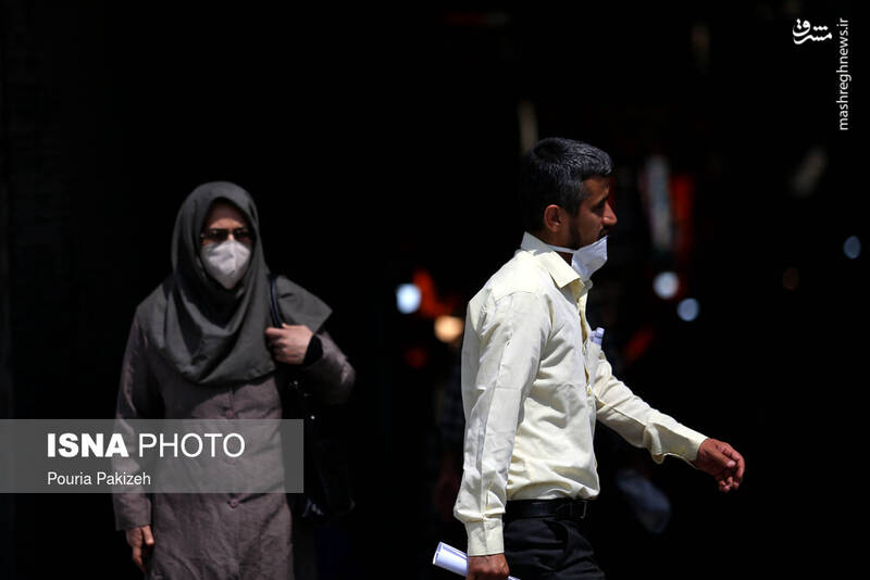 عکس/ اجرای طرح ماسک اجباری در همدان