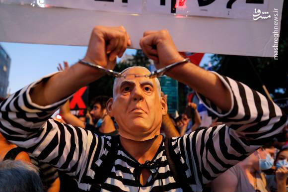 نتانیاهو در محاصره معترضان