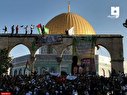 سر دادن شعار در مسجدالاقصی/عکس+فیلم