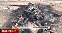 تصاویری از انهدام هواپیمای جاسوسی ائتلاف سعودی در یمن