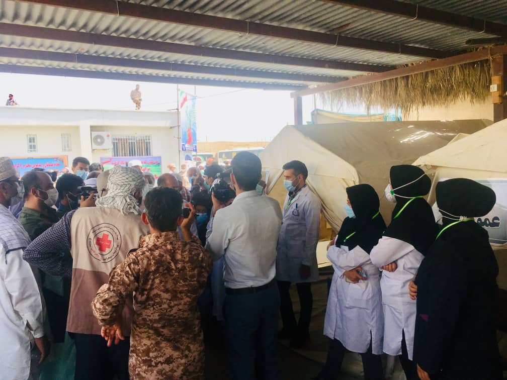 افتتاح دویست و یکمین بیمارستان مجهز صحرایی نیروی زمینی سپاه در نقطه صفر مرزی شهرستان سراوان