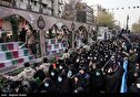عکس/ بدرقه پیکر ۲۰۰ شهید گمنام تا بهشت
