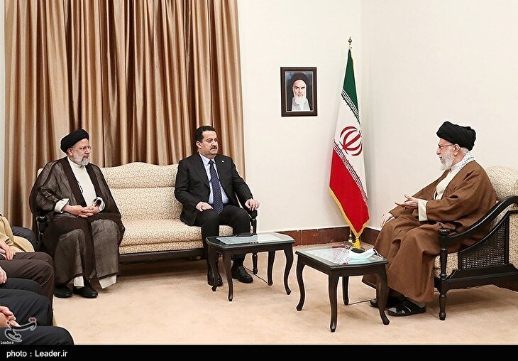 عکس/ دیدار نخست وزیر عراق با رهبر معظم انقلاب اسلامی