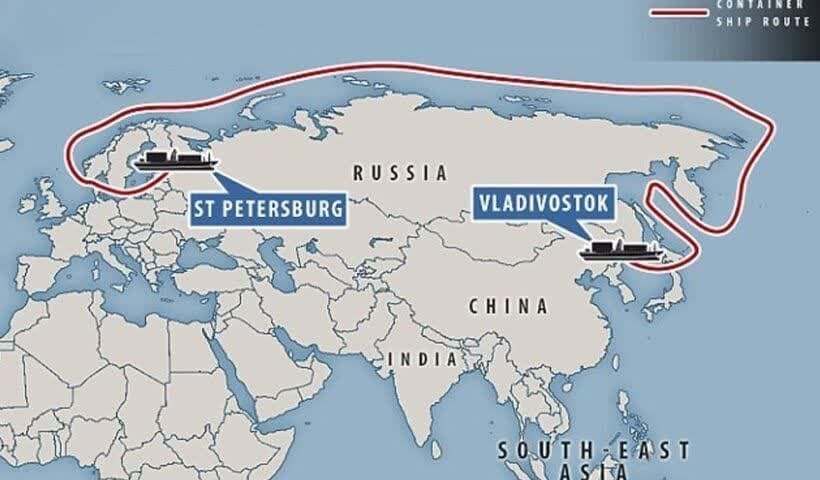 عبور اولین کشتی چین از مسیر شمال روسیه