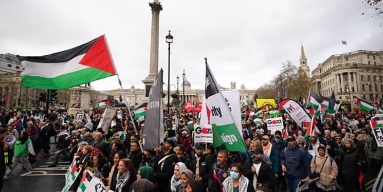 لندن باز هم صحنه تظاهرات ضدصهیونیستی شد