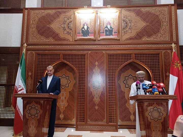 امیرعبداللهیان در نشست خبری:
ابتکار سلطان عمان در دستورکار گفت‌وگوها با همتای عمانی