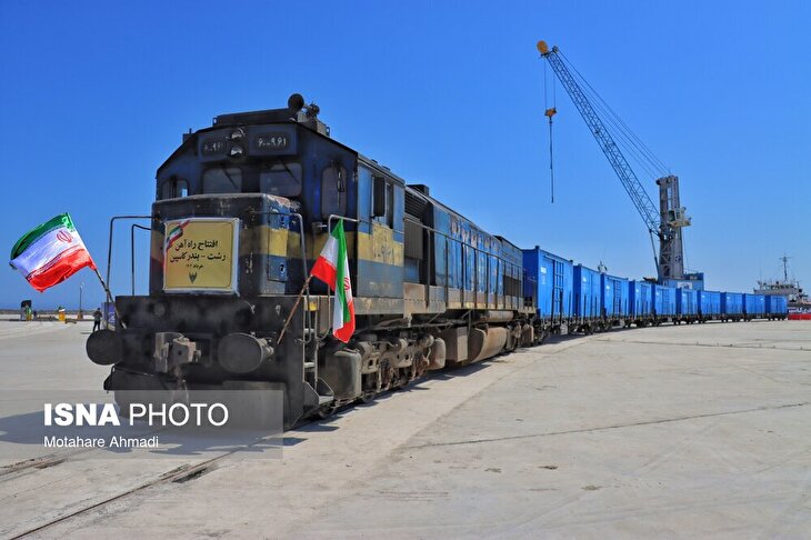 تصاویر/ افتتاح راه‌آهن رشت - بندر کاسپین