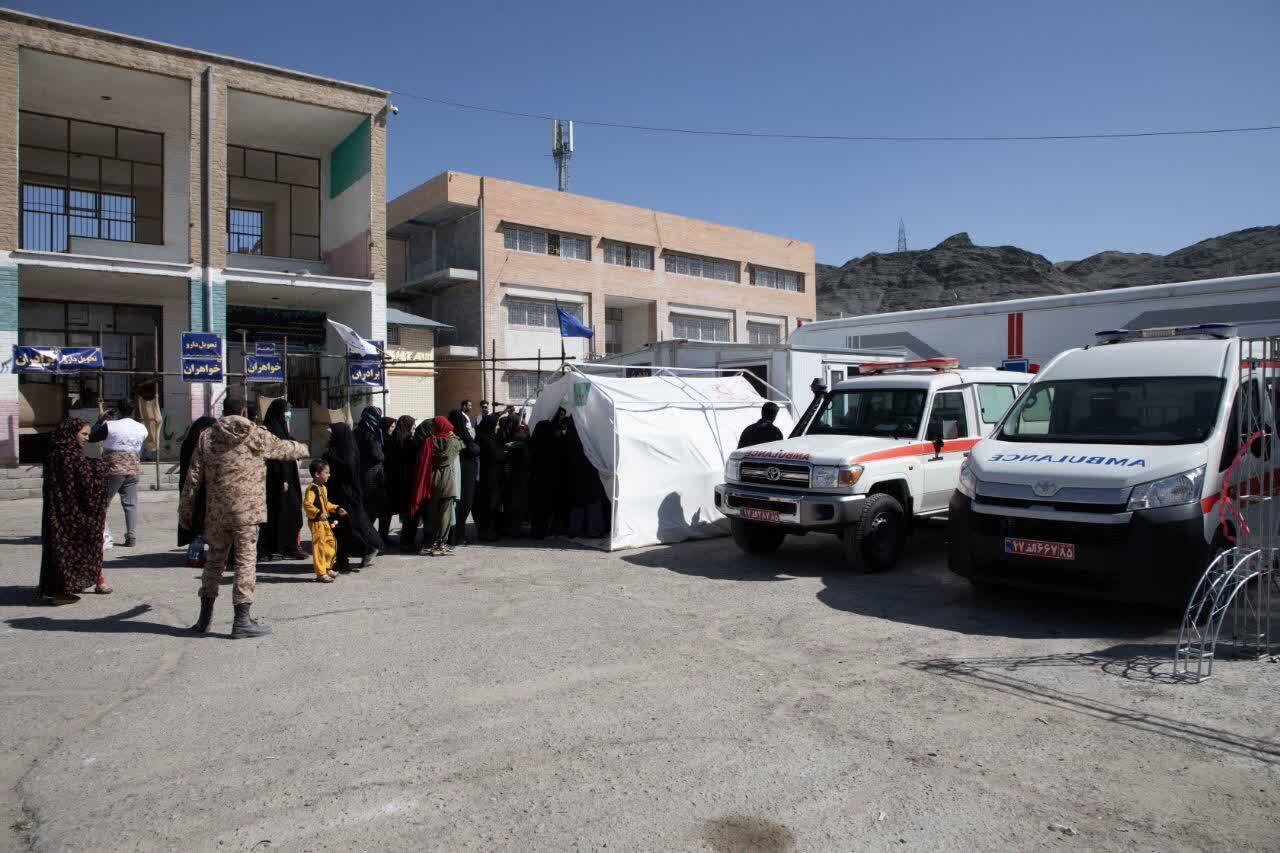 افتتاح هفتاد و یکمین بیمارستان سیار تخصصی و فوق تخصصی نیروی زمینی سپاه در زاهدان