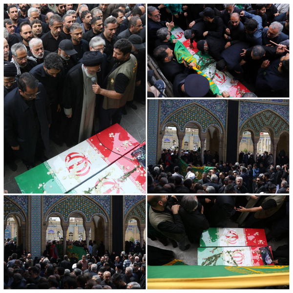 شهیدی که در آغوش خادمان امام رئوف در قبله تهران آرام گرفت