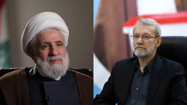 دیدار شیخ نعیم قاسم و لاریجانی در لبنان