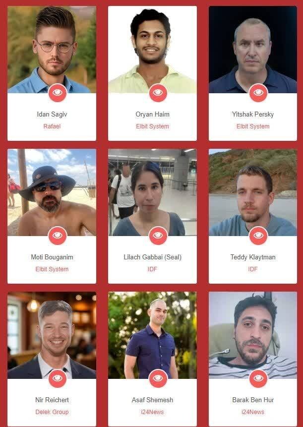 افشای اطلاعات ۹ صهیونیست توسط هکرهای حنظله افشای اطلاعات ۹ صهیونیست توسط هکرهای حنظله