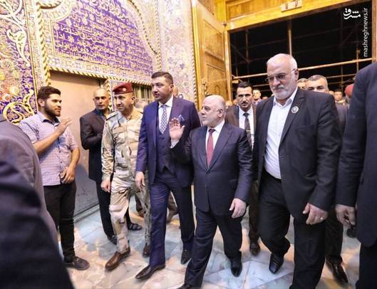 حیدرالعبادی نخست وزیر عراق با حضور در مرقد مطهر امام هادی(ع) و امام حسن عسکری(ع) در سامرا از روند بازسازی حرمین نیز بازدید کرد.