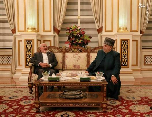 دیدار ظریف با مفتی اعظم آذربایجان