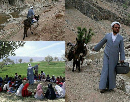 حجت الاسلام آذری: خبر دادند روستایی بیست کودک دارد، اما جاده ندارد، باید کوهنوردی کرد، از رودخانه و دل چندین تنگه گذشت تا به روستا رسید.