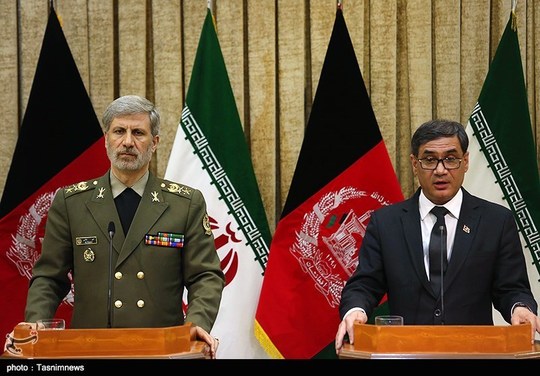 کنفرانس مطبوعاتی وزرای دفاع ایران و افغانستان