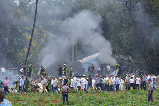 یک هواپیمای مسافربری با ۱۱۴ سرنشین مدت کوتاهی بعد از بلند شدن از باند فرودگاه هاوانا سقوط کرد.