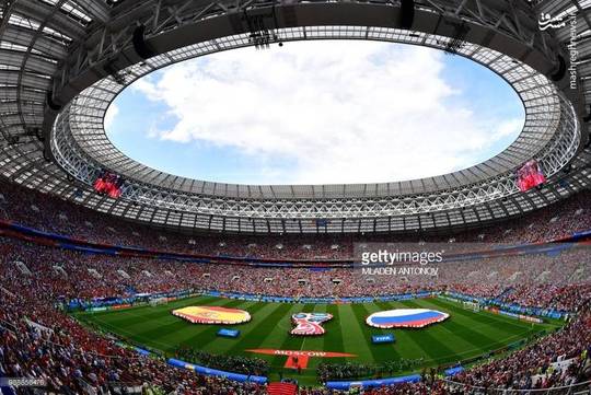 نمایی زیبا از ورزشگاه ۸۱ هزار نفری لوژنیکی مسکو ، میزبان دیدار تیمهای ملی روسیه و اسپانیا

