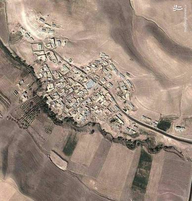 تصویر ماهواره ای از روستای 