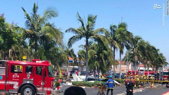 مقامات آمریکایی اعلام کردند بر اثر سقوط یک فروند هواپیمای کوچک دو موتوره در محوطه یک پارکینگ در جنوب کالیفرنیا در آمریکا 5 نفر کشته شدند