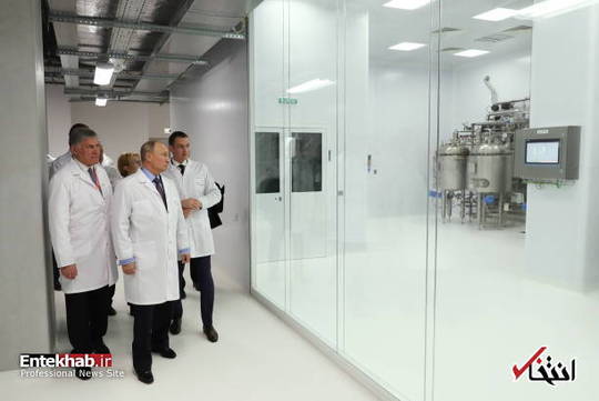 ولادیمیر پوتین رئیس جمهور روسیه از شرکت داروسازی Geropharm در سن پترزبورگ بازدید کرد.