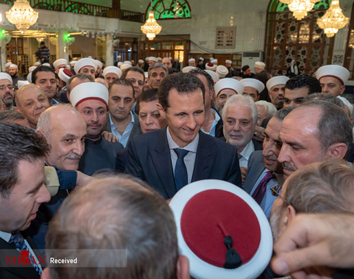 رئیس‌جمهور سوریه در مراسم جشن میلاد حضرت محمد (ص) در دمشق شرکت کرد.