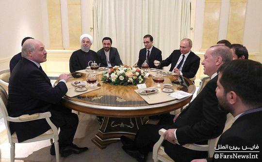 روسای‌جمهور ایران، روسیه، ترکیه و بلاروس در نشستی غیررسمی در سوچی
