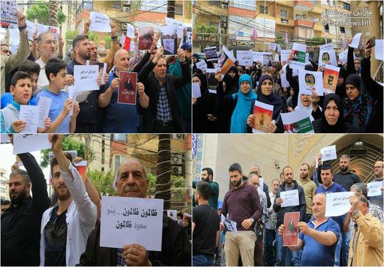 شماری از اهالی «ضاحیه» واقع در جنوب بیروت با شرکت در تحصنی، اعدام ۳۷ شهروند عربستانی را که بیشتر آنها از «قطیف» در شرق این کشور بوده‌اند، محکوم کردند.