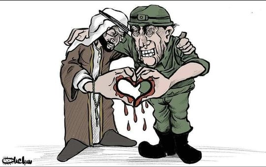کاریکاتور : خنجر از پشت به فلسطینیان