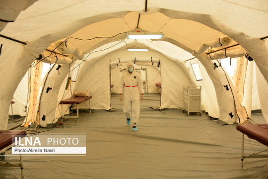 راه اندازی بیمارستان صحرایی در استان قزوین