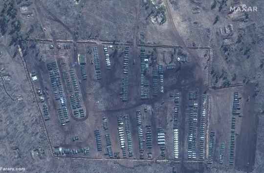 تصاویر ماهواره‌ای ثبت شده از افزایش فعالیت نظامی روسیه در مرز اوکراین و روسیه