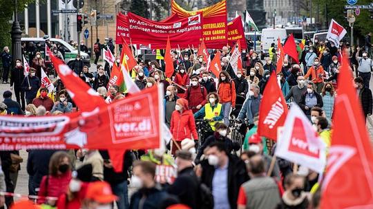 تظاهرات روز جهانی کارگر در آلمان