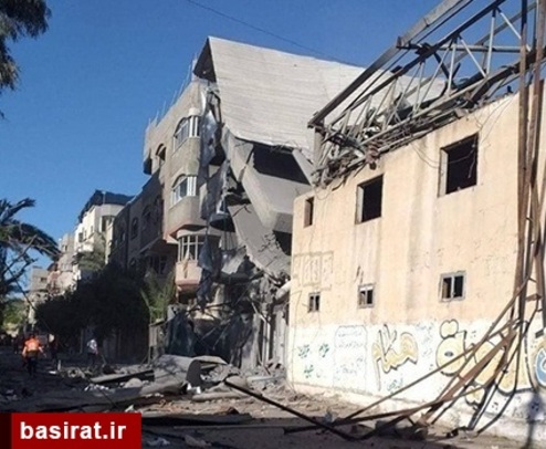 بمباران خانه نایب رئیس حماس در غزه توسط جنگنده های اسرائیلی