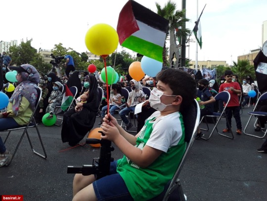 تجمع کودکان تهرانی در ابراز همدردی با کودکان غزه